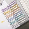 Gel Pens 12 Pcs Fine Tip 0.5mm Black Ink, Smooth Writing Ball Point Pens for Journaling, Cute Aesthetic Office Gifts