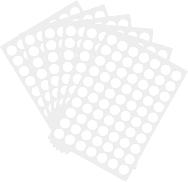 Coding Labels Circle 3/4" Round - 1050pcs Dot Labels for Color Coding, White Stickers