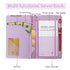 GWIQVEI 2 Leather Server Book with Zipper Pockets, Waitress Order Pad Holder for Cash & Tips - Fits in Server Apron, PU