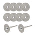 uxcell 10 Pcs 22mm Diamond Cutting Wheels with 2 Pcs Mandrels for Rotary Tool