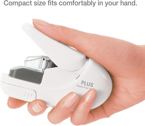 Plus 31250 Paper Clinch, Glossy White