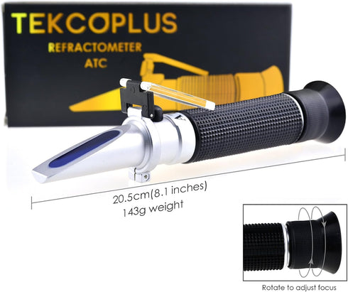 3-in-1 Veterinary Refractometer, Animal Clinical Refractometer for Cat and Dog Urine Specific Gravity with ATC