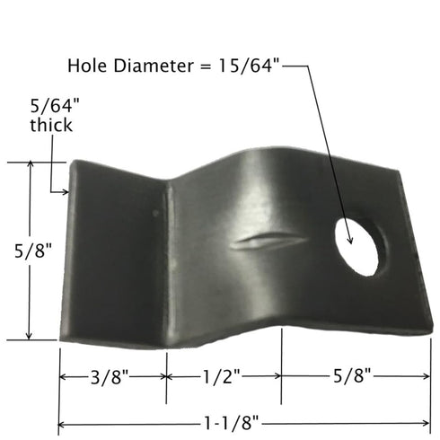 Rok Hardware 20 Pack 14 Gauge Table Top Fasteners with Screws, Steel Z Clip Tabletop Connectors