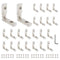 24pcs 2020 Aluminum Extrusion Connector Corner Bracket, Joining Hardware with Screws for 8020 Aluminum Profile