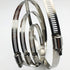 2Pcs 10" Adjustable 304 Stainless Steel Duct Clamps, Worm Drive Hose Clamps for Air Ducting (251mm-273mm)