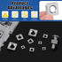 Glarks 90pcs Set M3 M4 M5 M6 M8 304 Square Nut Stainless Steel Square Thin Nut Square Machine Screws Nut Metric Coarse