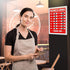 Business Hours Sign - Red and White Waterproof Flexible Plastic, Scratch Resistant, 9 x 12 Inches Signboard for