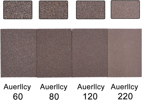 Auerllcy Sanding Sponge Assortment, Coarse/Medium/Fine/Superfine 4 Different Specifications, Washable and Reusable