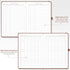 EMSHOI Meeting Notebook - A4 Large Project Planner, 240 Pages, PU Leather Hardcover, 8.5" x 11", Coffee for Work