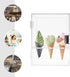 Mlonausz 9 Ice Cream Cone Display/Storage Case Cabinet Acrylic Waffle Cone Holder Holes