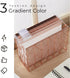 Y YOMA 6 Pack Gradient Hanging File Folders Letter Size Decorative Hanging Folder Pretty File Folder Organizer for Filing Cabinet Office Home with 1/5-Cut Adjustable Tabs, Coco Mocha by Y YOMA