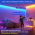 Dimmable 16.4ft AI Voice Activated Under Bed Lights Strip,Indoor Kids Bedroom Night Lights RGBW, No App/Wifi Required