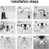 Zevnico Closet Silver Mini Chandelier Light Fixture, Crystal Ceiling Light, Semi Flush Mount Hallway Lights, Small
