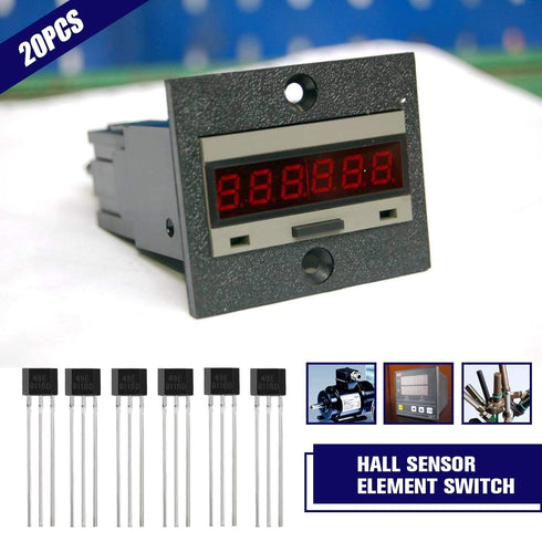 SING F LTD 20Pcs 49E OH49E SS49E Linear Hall Effect Sensors S49E TO-92 3 Pins for Electric Vehicle Repair
