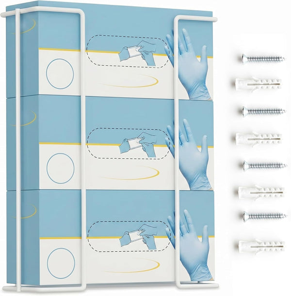 PERFORMORE Large Disposable Glove and Facial Tissue Wire Rack - Glove Box