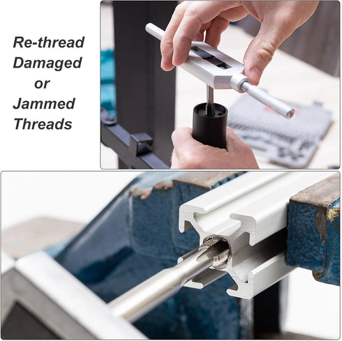 uxcell Metric Hand Tap M27 Thread 1.5 Pitch, 4 Straight Flutes H2 Alloy Tool Steel Tapping Tools for Repairing