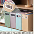 PerKoop 6 Pcs Morandi Colors Hanging File Organizer, Pastel Cardboard File Box with 12 Writable Labels for Aesthetic