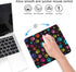 Mouse Pad and Coasters Set - Multicolor Dog Paws Mouse Pad, Non-Slip Rubber Base for Office