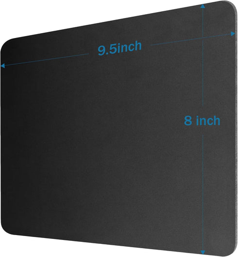 Mouse Pad 9.5×8.0×0.12 inches, Premium-Textured Non-Slip Rubber Base Mouse Mat for Office & Home, Black