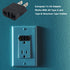 US Plug Adapter, Small European to US Plug Adapter, Black, EU to US Travel Power Plug Adapter (2-Pack)