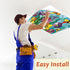 6 60 4 2 Wiooffen Pcs Fluorescent Light Covers with Magnets Decorative for Classroom Ceiling Light x Feet Magnetic