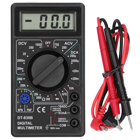 Digital Multimeter Tester, DT830B Electrical Voltmeter Ammeter, Portable Volt Multi Meter Circuit Tester