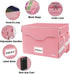 DocSafe File Box Fireproof Document Box with Lock, Collapsible Portable File Box for Home Office
