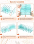 Adjustable Rose File Organizer for Desk, Vertical File Folder Holders for Magazines, Upright Desktop Binder Organizer