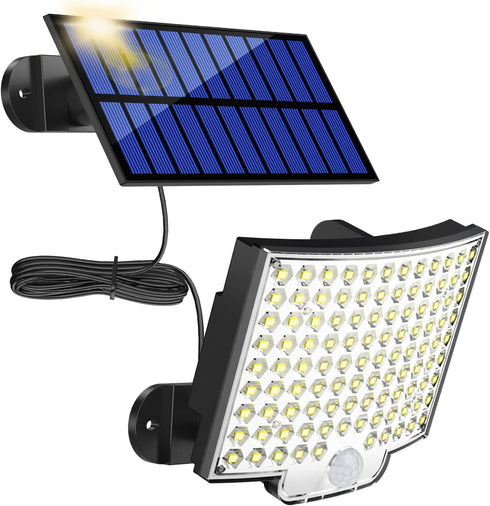 MPJ Solar Light for Outdoor, 106 LED Solar Light Outdoor with Motion