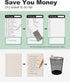 Dry Erase To Do List Sticky Notes, 12pcs Premium Daily Planner, Lined Task Memo Pad for Home Office