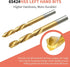 Set, 37# 6542 (18-Pieces) Screw Extractor Cr-Mo & HSS Steel Cobalt Left-Hand Drill Bit, Easy Out Broken Bolt Remover
