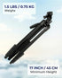 VulcanForge 17"-63" 1.5lb 3D Aluminum Tripod for Laser Level, Lightweight, Pan Tilt with Bubble Level, Quick Release