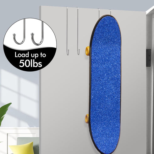 Over The Door Hook, 11.8 inch Heavy Duty Door Hanger for Home, Kitchen, Office