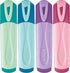 Maped Fluo Peps Pastel Glitter Highlighters, Pack of 12, Innovative Dual-Beveled Tip, Enhanced Visibility