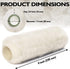6pcs Paint Roller Covers, 9 Inch x 3/4" Nap, High Capacity Lambswool Roller Covers for Textured House Painting