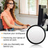 Quilax 4Pack 2Stick-On Office Desk Mirror, Adjustable Desk Mirror Office Cubicle, Monitor Mirrors to See Behind You