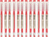 BEMLP Gel Pen 0.35mm Red Ink Pen, 12 Pcs/Set, School Office Writing Stationery Supply