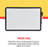 School Smart Dry Erase Board, 11 x 17 Inches, Black Frame with Marker