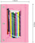 YoeeJob Pencil Pouch for 3 Ring Binder, Zipper Binder Pencil Pouches Bulk, Pale Pink, 24 Packs