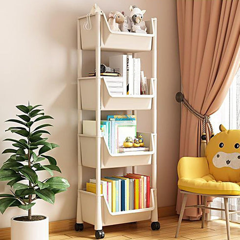 Generic Rolling Cart Organizer Mobile Storage Rack, Toy Bookshelf, Slim Book Organizer | Multi-Tier Shelf Storage