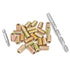 80 Pcs Wood Inserts 1/4 "- 20, Metal Headless Hex Socket Drive Nut Inserts Screws Assortment for Wood Working