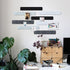 Felt Pin Board Bar, 13"x2", Pack of 8 Bulletin Board Strips with 40 Push Pins for Home Office