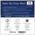 Dry Erase Board Sticker 31.5 x 24 Inch, Whiteboard Sticker for Wall, Pack of 15.