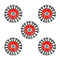 5 Pack 4 Inch Twist Knotted Wire Wheel Brush for Angle Grinder, 5/8 Inch-11 Threaded Arbor, Heavy-Duty Conditioning