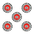 5 Pack 4 Inch Twist Knotted Wire Wheel Brush for Angle Grinder, 5/8 Inch-11 Threaded Arbor, Heavy-Duty Conditioning