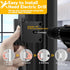 800 lbs 8 2 Pack, Rerishom Door Lock Withstand for Inward Swinging Door, Door Reinforcement Lock with Screws to Prevent
