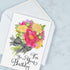 Striped Celebration Birthday Cards - Set of 8 (4 designs), Large 5" x 7" with Envelopes Included