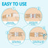 4 Wound Closure Device Pcs - Zip Sutures & Butterfly Bandage | Stitchless Wound Repair, Rapid Hemostasis for Hiking