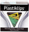 Baumgartens LP0300 Plastiklips Paper Clips, Medium, Assorted Colors, 500/Box