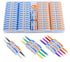 Lever Wire Connectors, HTCELLE 60-Piece Quick Connect Electrical Splicing Kit for 28-12 AWG, 1 in 1 out
